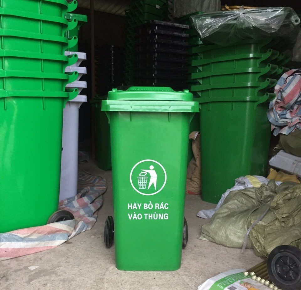 thùng rác nhựa HDPE 120L