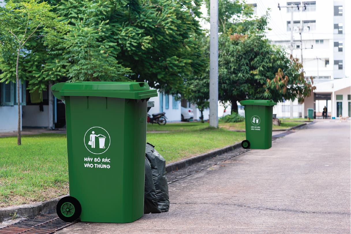 phụ kiện thùng rác nhựa HDPE 