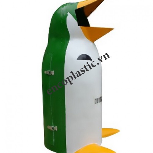 Thùng rác composite chim cánh cụt 02