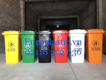 Thùng rác nhựa 50L, 60L, 100L, 120L, 240L, 360L, 660L tại Cao Bằng