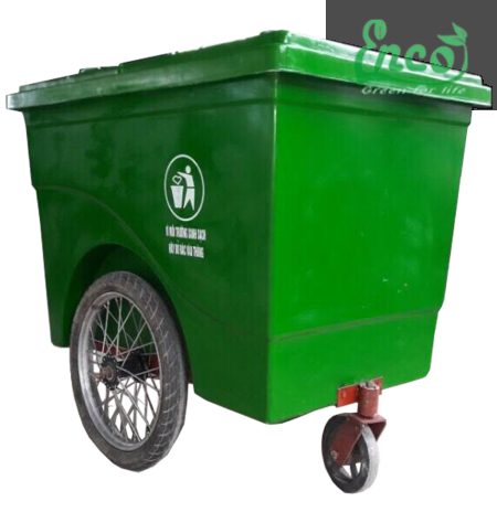 Xe đẩy rác composite 660L