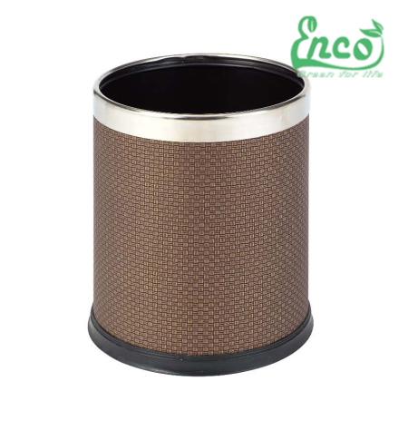 Thùng rác Inox bọc da