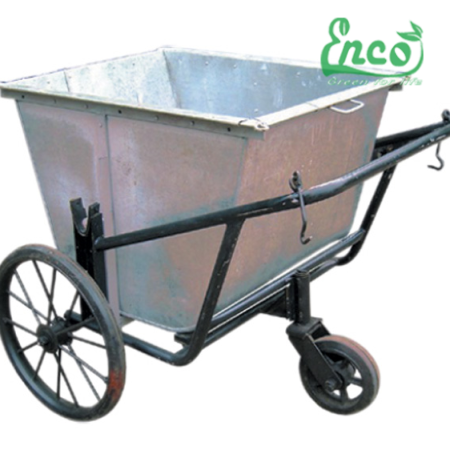 Xe gom rác tôn mạ kẽm 400L