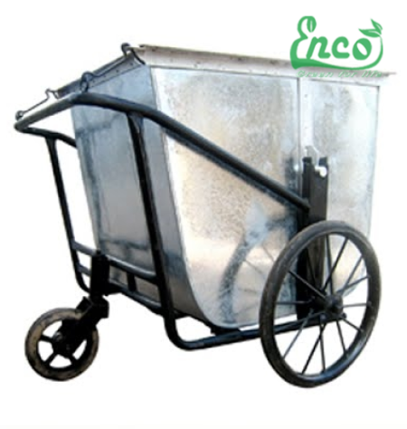 Xe gom rác tôn 500L