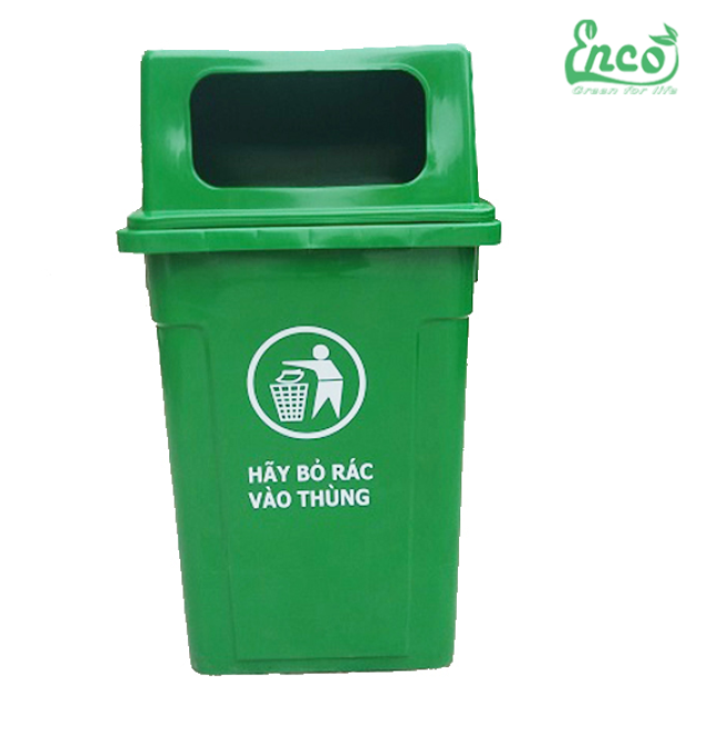 Thùng rác nhựa 90L nắp hở