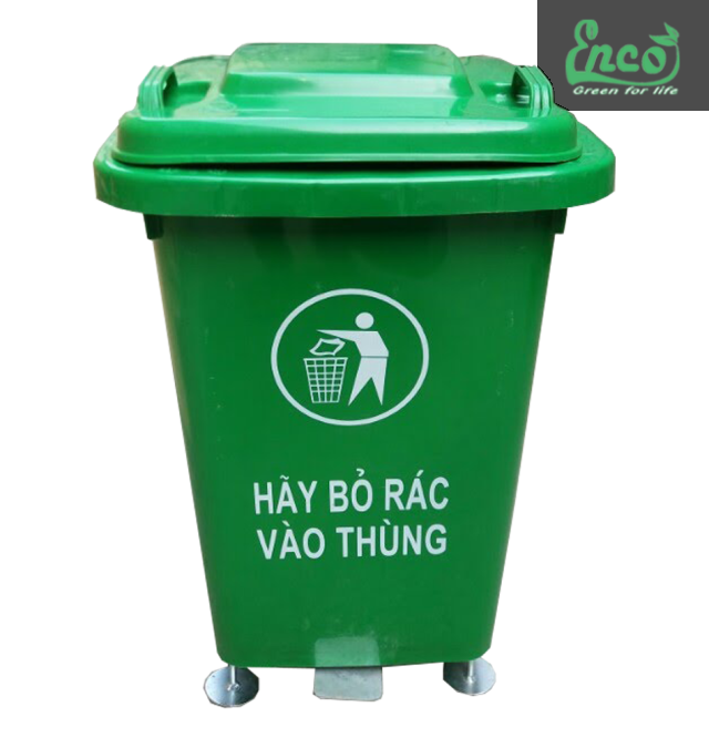 Thùng rác nhựa 60L đạp chân