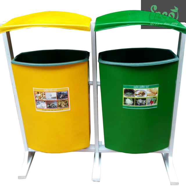 Thùng rác composite treo đôi 