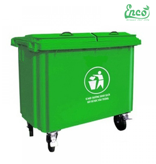 Thùng rác composite 660L