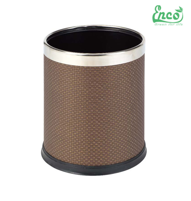 Thùng rác Inox bọc da